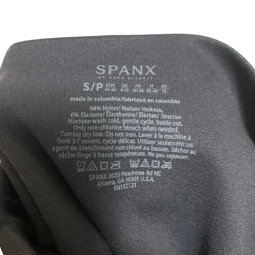 NWT! SPANX 'Look At Me Now' Black Camo Leggings Womens - Picture 10 of 12